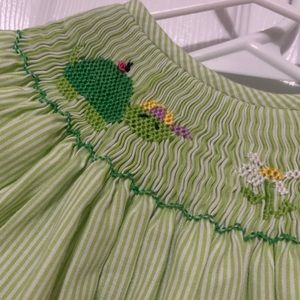 Turtle smocked dress Silly Goose Smocked Clothing